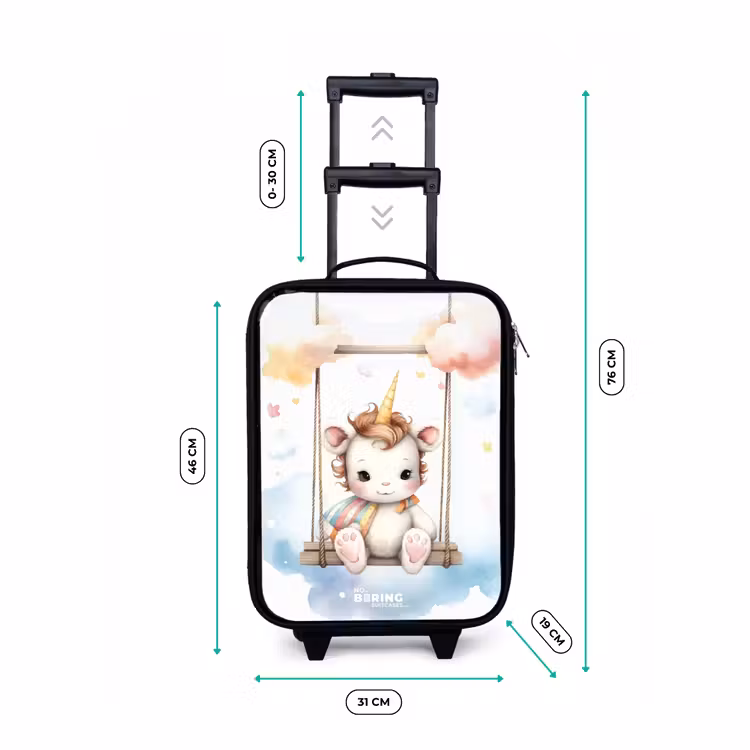 Valise enfant - Noir - Bébé licorne à bercer — 7