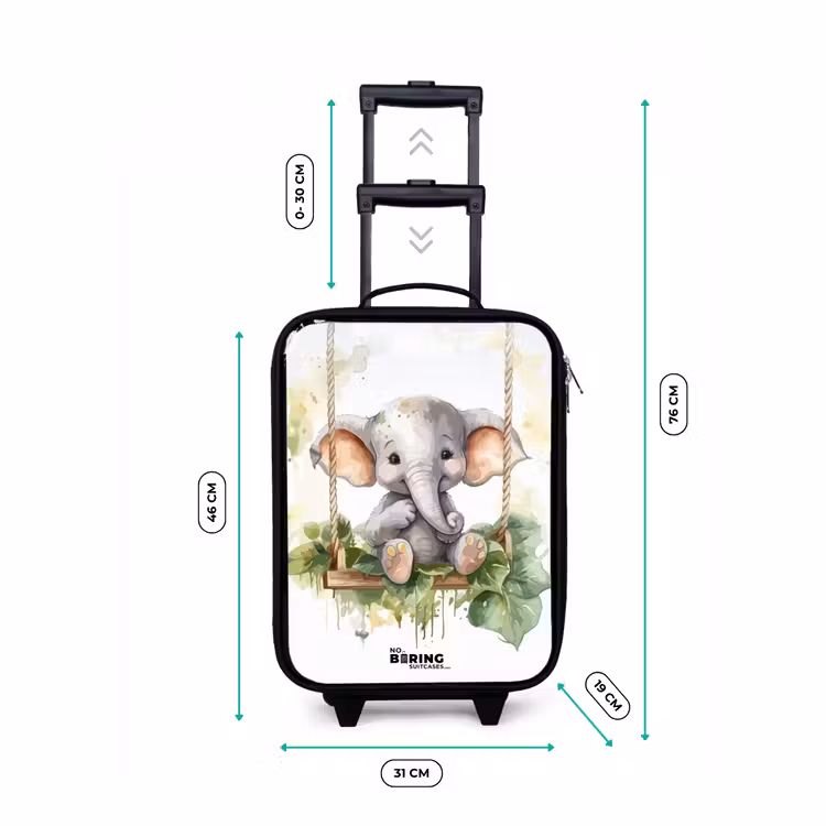Valise enfant - Noir - Éléphant d'Onno — 6