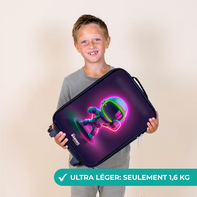 Valise enfant - Noir - Espace karaté néon — 2