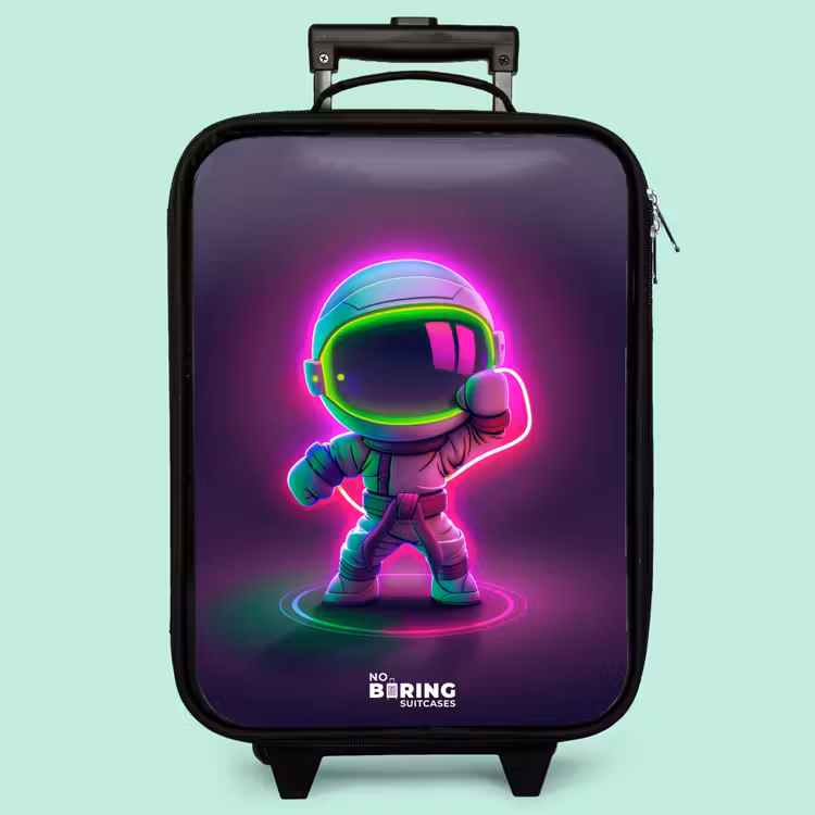 Valise enfant - Noir - Espace karaté néon — 3