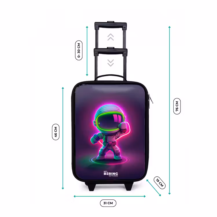 Valise enfant - Noir - Espace karaté néon — 7