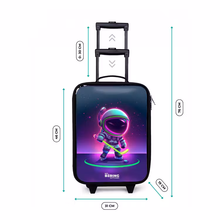 Valise enfant - Noir - Hockey dans l'espace — 4