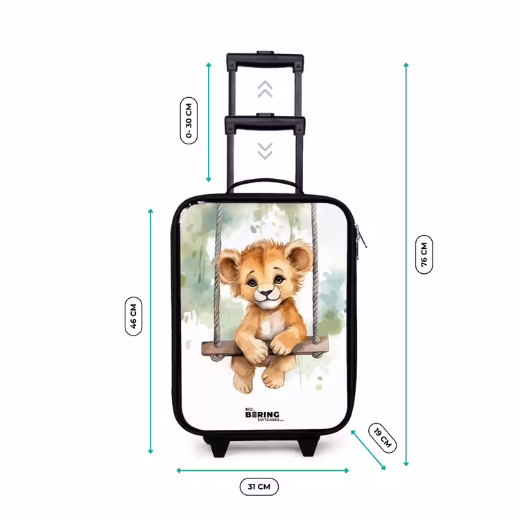 Valise enfant - Noir - Lucas lion — 6