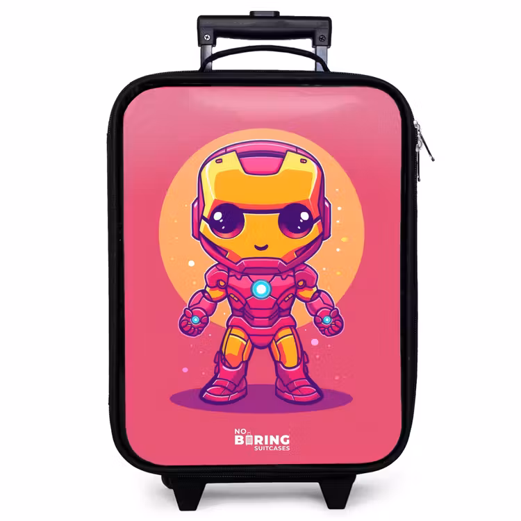 Valise enfant - Noir - Ranger rose — 1