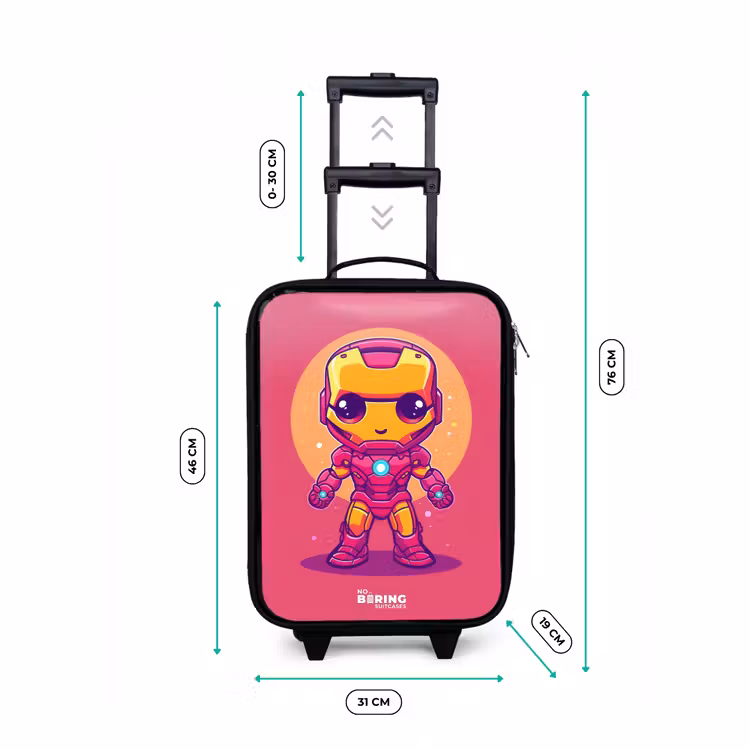 Valise enfant - Noir - Ranger rose — 7