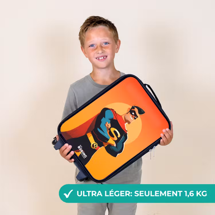 Valise enfant - Noir - Super-héros ensoleillé — 2