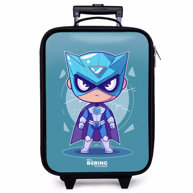 Valise enfant - Noir - Tornade turquoise — 1
