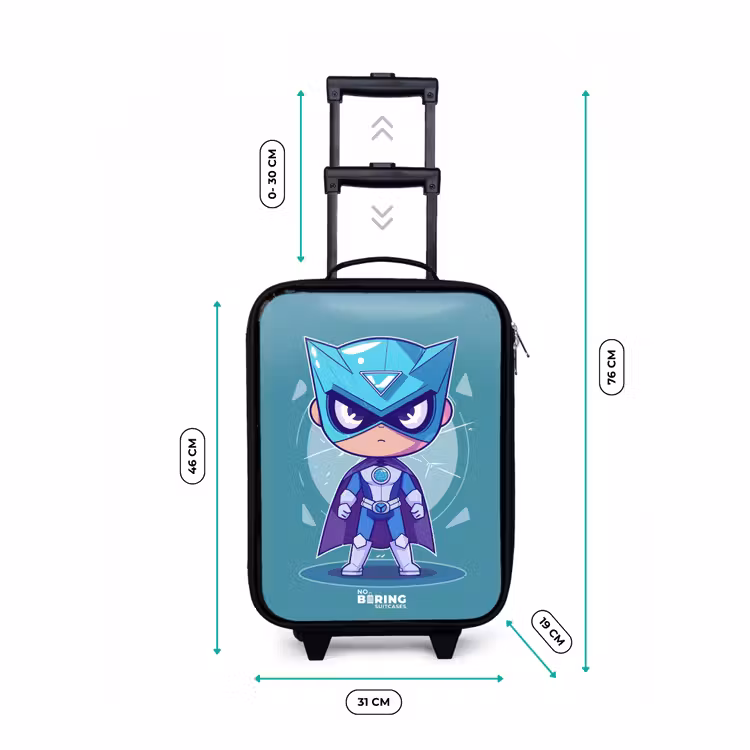 Valise enfant - Noir - Tornade turquoise — 7