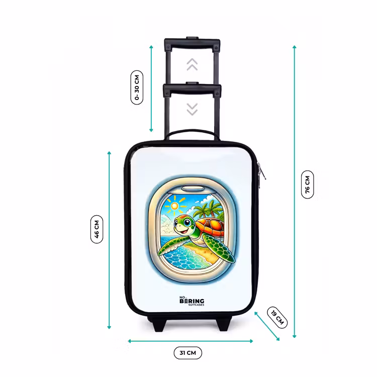 Valise enfant - Tortue sur une plage tropicale — 7