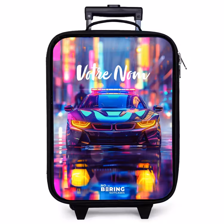 Valise enfant - Voiture de nuit au néon — 1