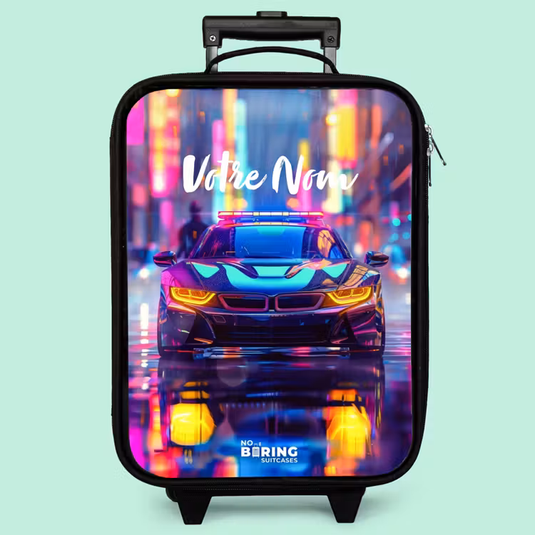 Valise enfant - Voiture de nuit au néon — 3