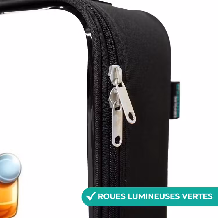 Valise enfant - Noir - Camion monstre orange souriant — 3
