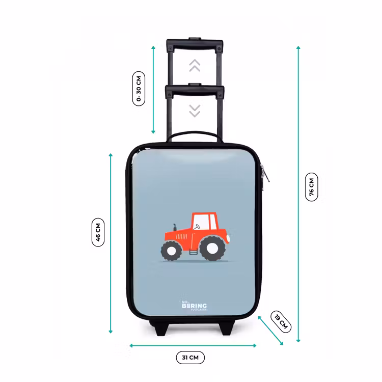 Valise enfant - Noir - Fond bleu à déclenchement rouge — 4