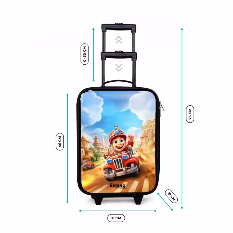 Valise enfant - Noir - Voiture en ville — 4