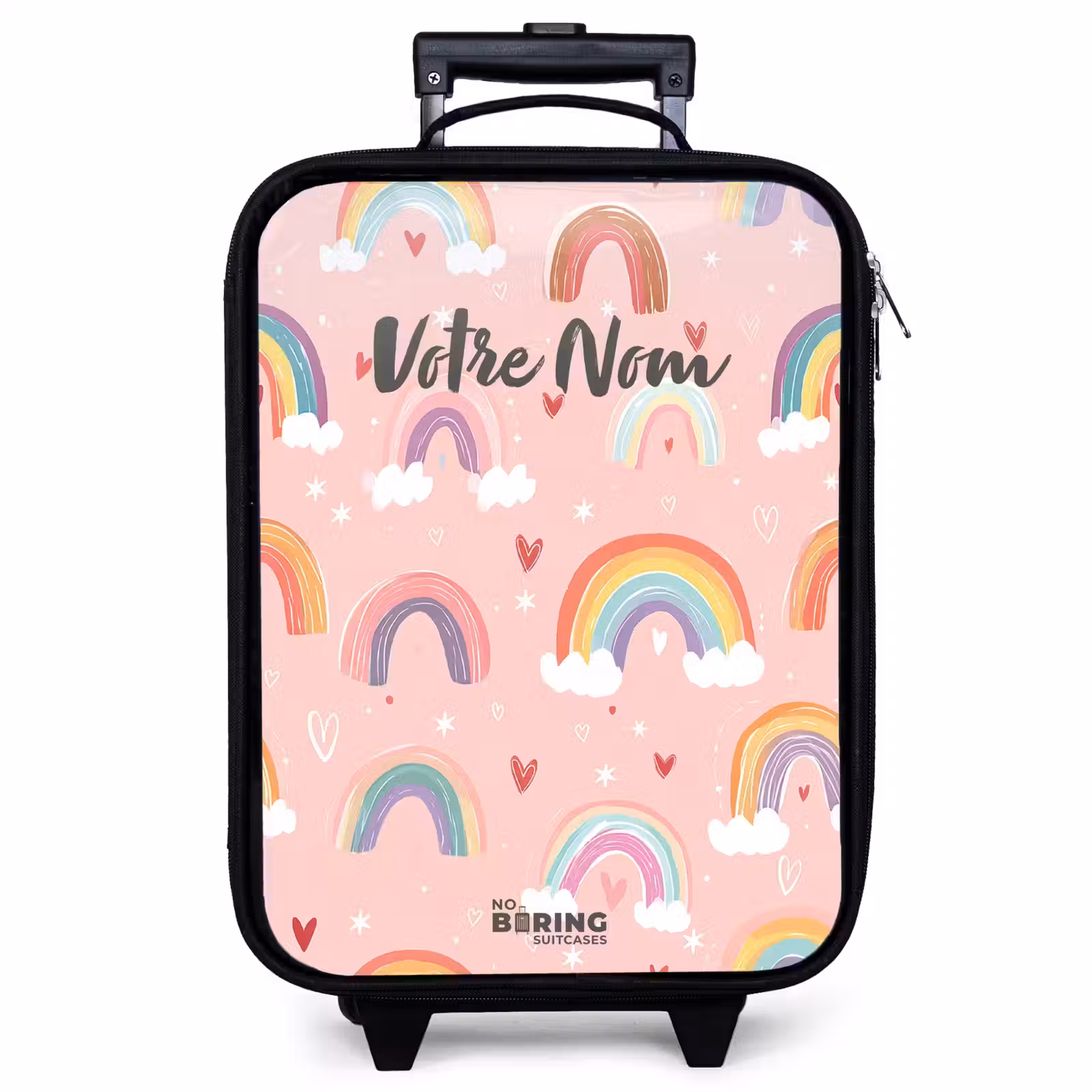Valise enfant - Arcs-en-ciel sur fond rose — 1