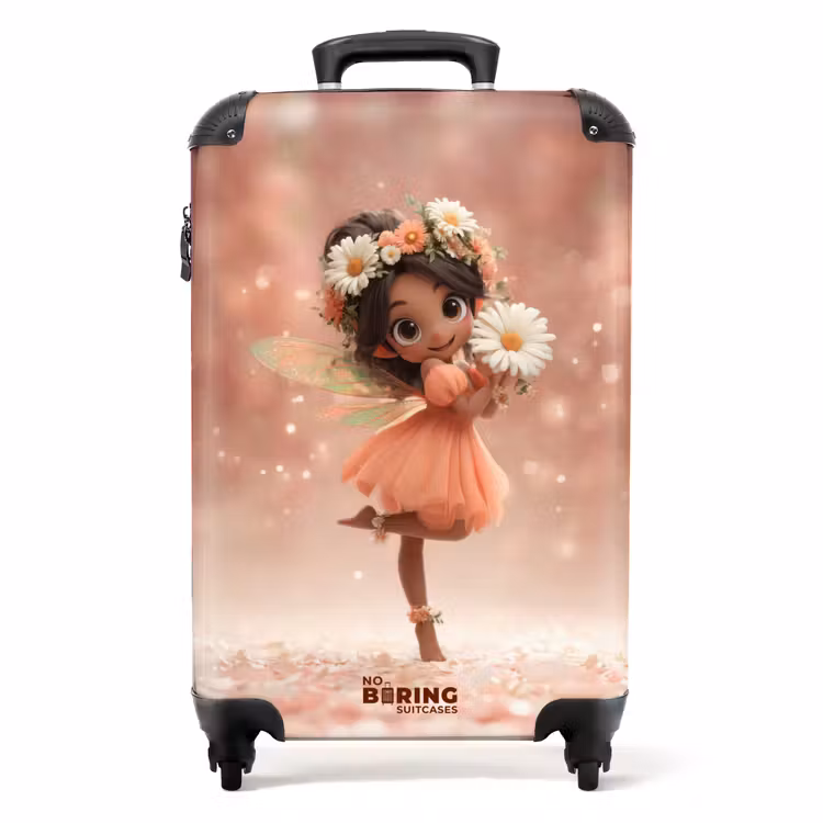 Valise - Fée en robe orange avec une marguerite — 1