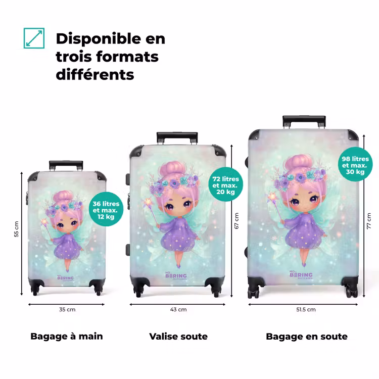 Valise - Fée magique aux couleurs pastel — 3
