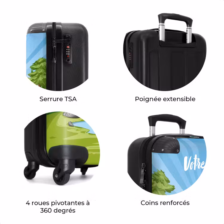 Valise avec nom - Ours de travail Wally — 8
