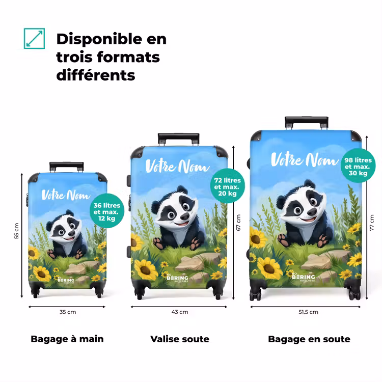 Valise avec nom - William raton laveur — 3