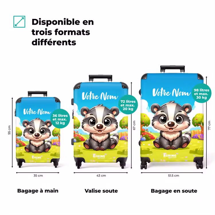 Valise avec nom - Willy Rocker — 3