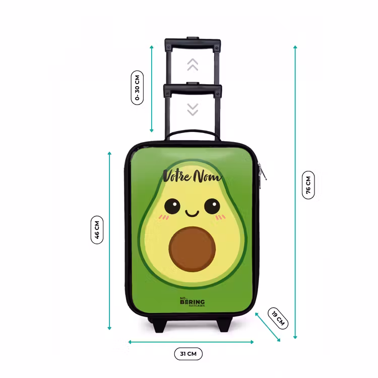 Valise enfant - Kawai - Avocado - Vert — 7