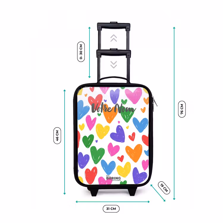 Valise enfant - Coeurs colorés — 7