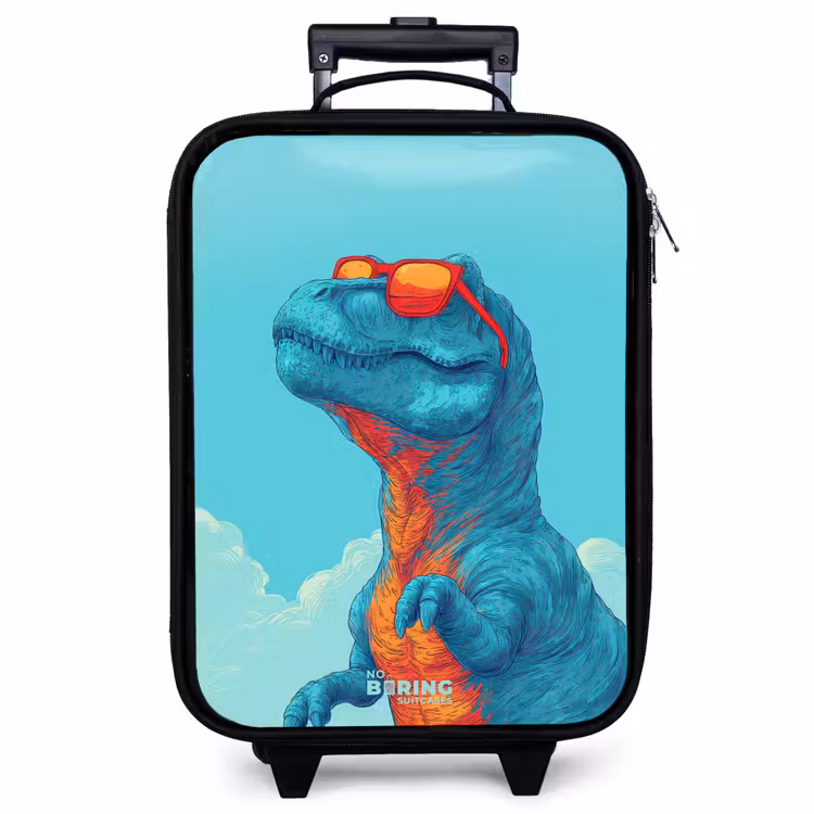 Valise enfant - Dino avec lunettes de soleil — 1
