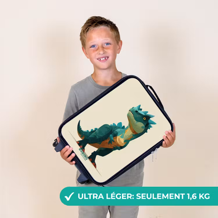 Valise enfant - Dinoïde cornu au regard acéré — 2