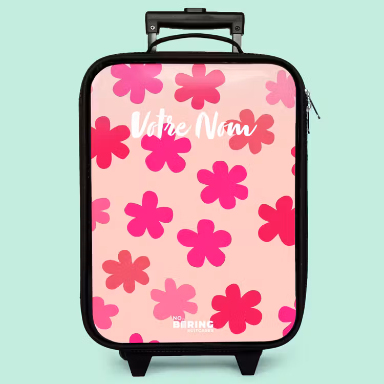 Valise enfant - Fleurs roses — 3