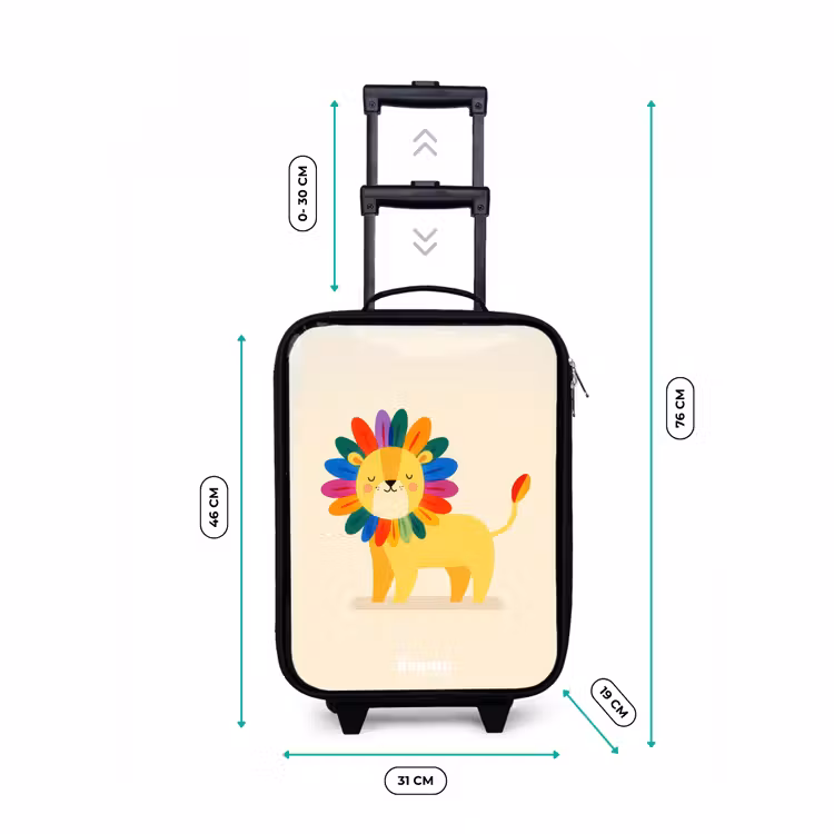 Valise enfant - Lion - Crinière - Colorée — 7