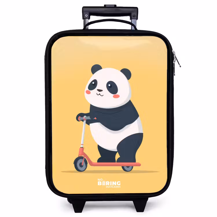 Valise enfant - Panda - Marchepied - Jaune — 1