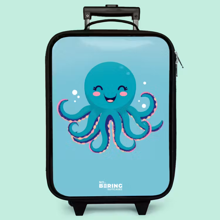 Valise enfant - Pieuvre - Eau - Bleu — 3