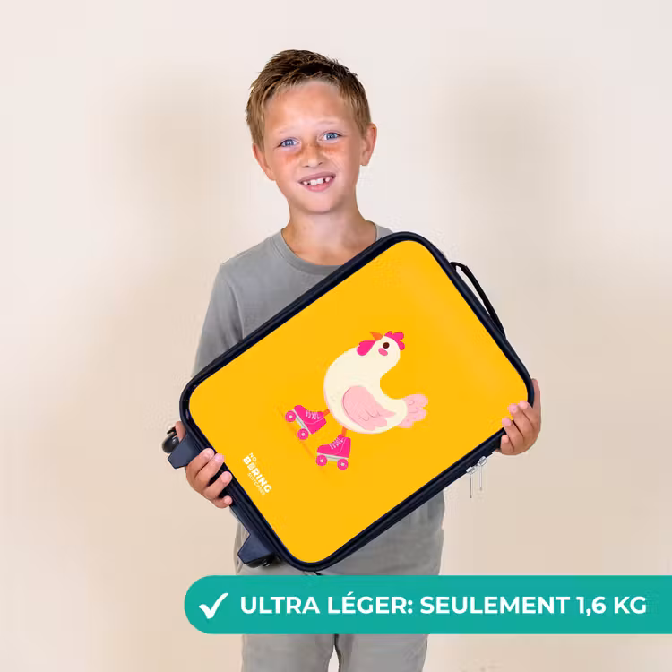 Valise enfant - Kip - Patins à roulettes - Jaune — 2