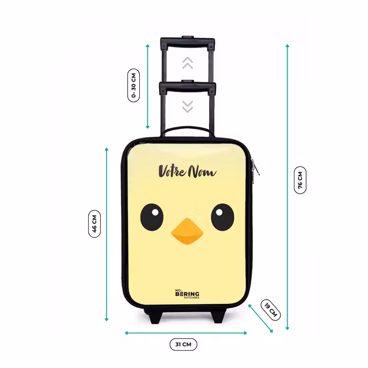 Valise enfant - Kawai - Chick - Jaune — 7
