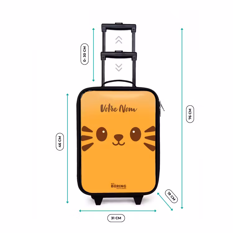 Valise enfant - Kawai - Tiger - Orange — 7