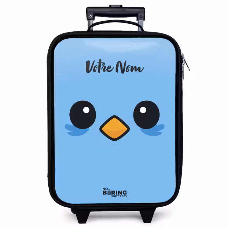 Valise enfant - Kawai - Oiseau - Bleu — 1