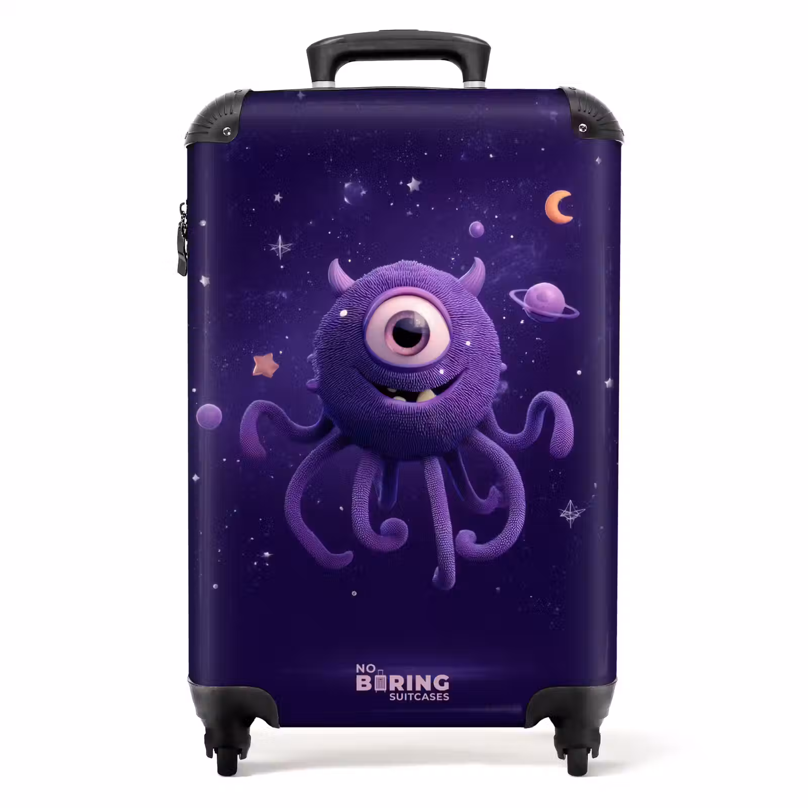 Valise - Monstre violet dans le ciel étoilé — 1