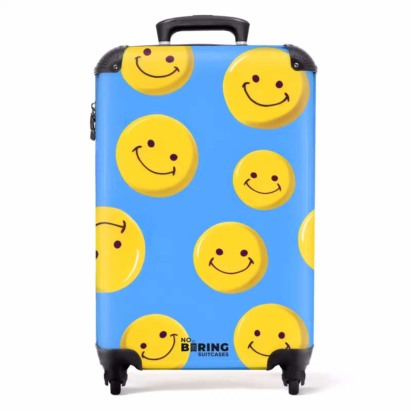 Valise - Smiley sur fond bleu — 1