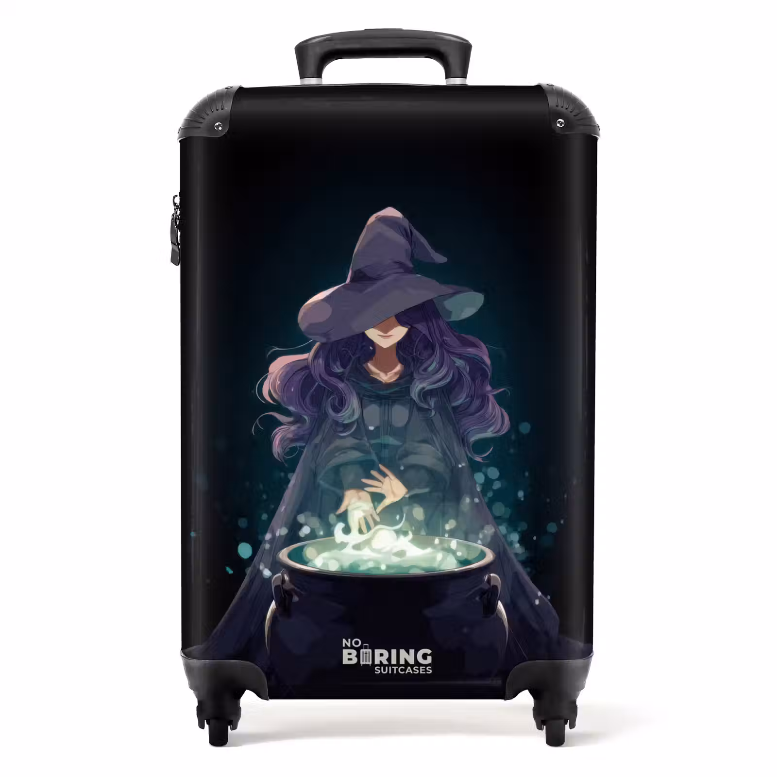 Valise - Sorcière avec un chaudron bouillonnant — 1