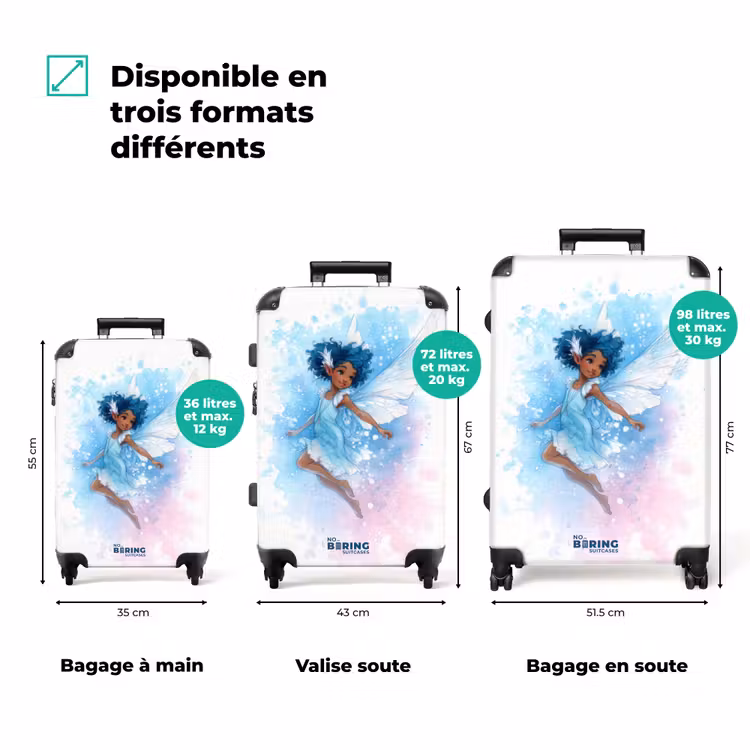 Valise - Fée bleue avec des ailes — 3