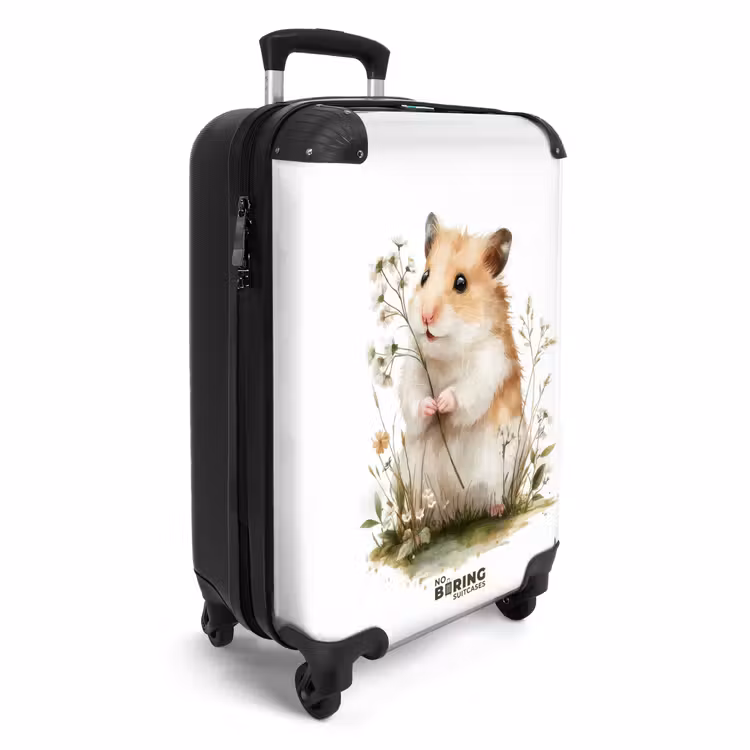 Valise - Hamster avec des fleurs — 2