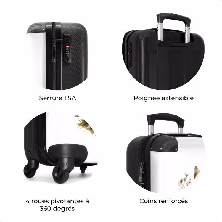 Valise - Hamster avec des fleurs — 8