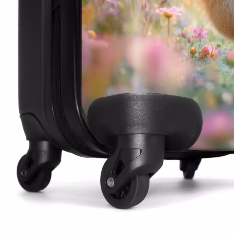 Valise - Hamster entouré de fleurs — 7