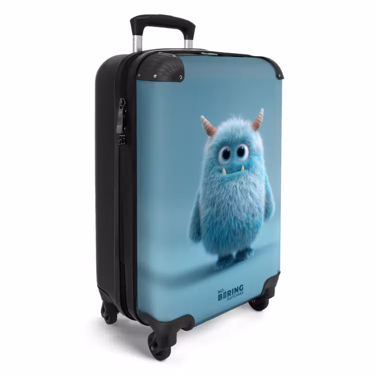 Valise - Monstre bleu sur fond bleu — 2