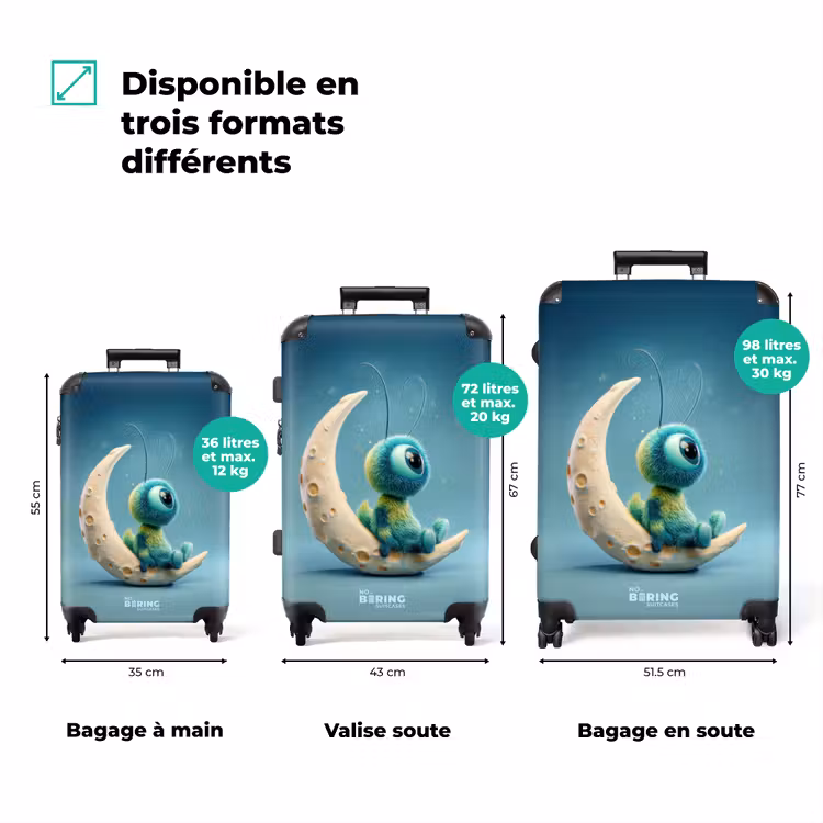 Valise - Monstre bleu sur la lune — 3