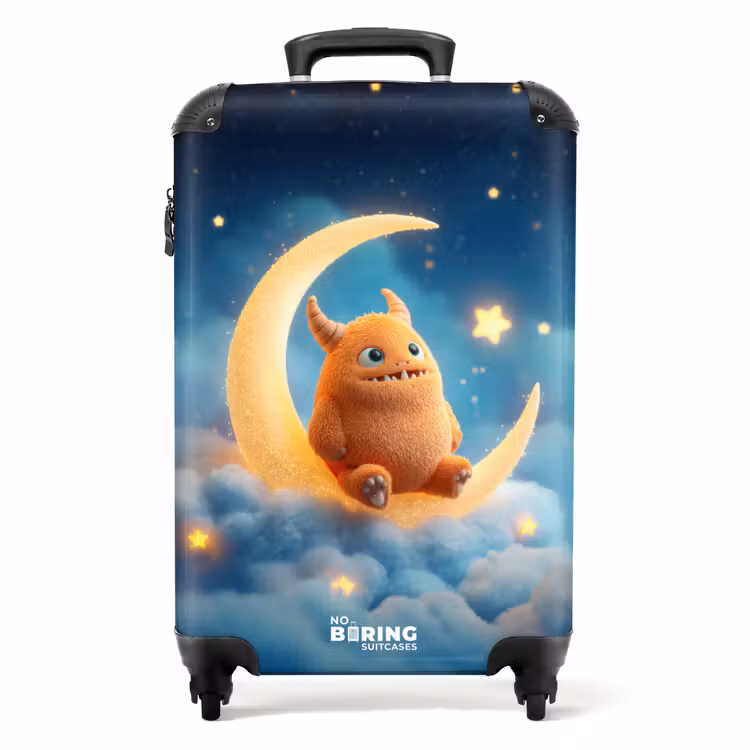 Valise - Monstre jaune sur la lune — 1