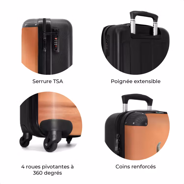 Valise - Monstre orange sur fond orange — 8