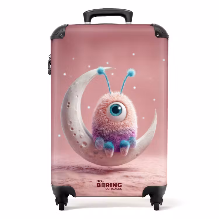 Valise - Monstre rose sur la lune — 1