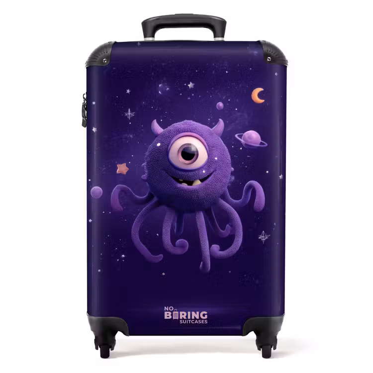 Valise - Monstre violet dans le ciel étoilé — 1