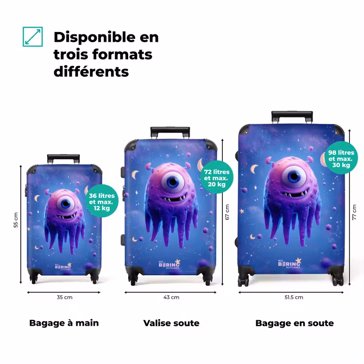 Valise - Monstre violet dans l'espace — 3